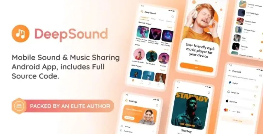 DeepSound Android - Mobile Sound & Music Sharing Platform Mobile Android Application (v3.4)